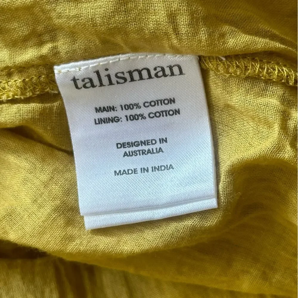 TALISMAN women's 100% cotton maxi sleeveless dress - Australia - SIZE M - MEDIUM - Picture 8 of 14